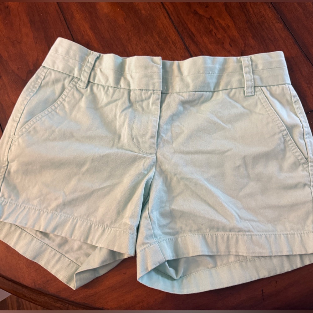 J. Crew Women's Soft Blue Chino Shorts